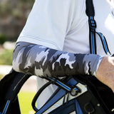 grey camo compression arm sleeves for golfers